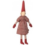 Maileg Vánoční skřítek Pixy Red Dress Size 2 – Girl, červená barva, textil – Hledejceny.cz