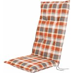 LIVARNO home Potah na židli / křeslo Valencia, 120 x 50 x 8 cm (káro/oranžová) – Sleviste.cz