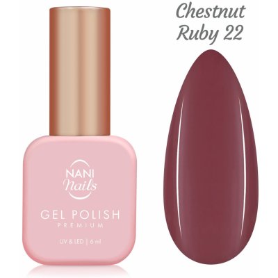 NANI gel lak Premium 6 ml - Chestnut Ruby – Zboží Dáma