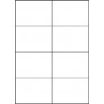 Image Label samolepicí etikety 105,0x74,0mm/100archů, Bílé, 8etiket/arch – Zboží Dáma