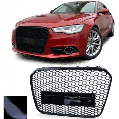Maska Audi A6 C7 - černá lesklá (2010-2014) – Sleviste.cz