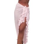 Plážová sukně Chiffon S292 růžová – Zboží Mobilmania
