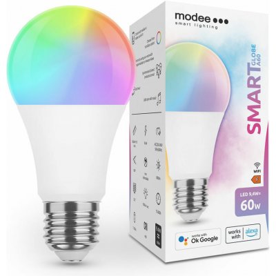 Modee LED Smart Tuya Globe LED žárovka E27 9,4W barevná a bílá, stmívatelná – Zbozi.Blesk.cz