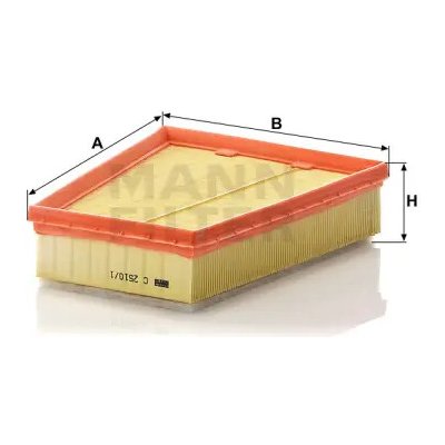 MANN FILTER Vzduchový filtr C 2510/1 – Hledejceny.cz