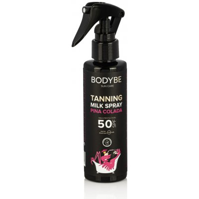Bodybe Opalovací mléko SPF50 ve spreji Piña Colada 150 ml – Zboží Dáma