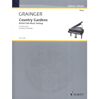 Percy Aldridge Grainger Country Gardens British Folk-Music Settings noty na čtyřruční klavír – Zbozi.Blesk.cz