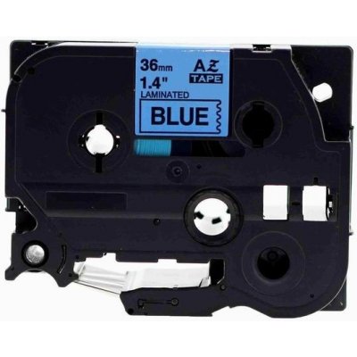 Alternativní páska pro Brother TZ-561 + TZe-561, 36 mm x 8 m, černý tisk + modrý podklad – Hledejceny.cz