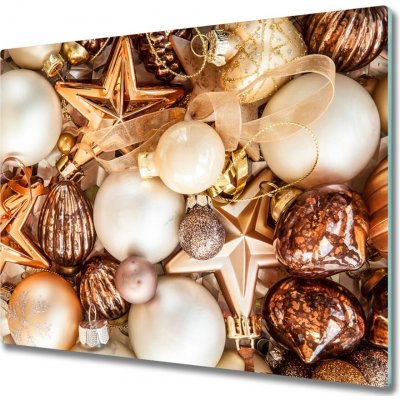 Skleněné deska do kuchyně Vánoční ozdoby 60x52 cm – Zboží Mobilmania