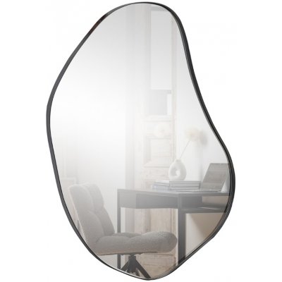 Woood Černé kovové závěsné zrcadlo Mona 100 x 70 cm – Hledejceny.cz