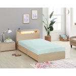 Bellatex Plátěné prostěradlo s gumou mentol 90x200 – Sleviste.cz