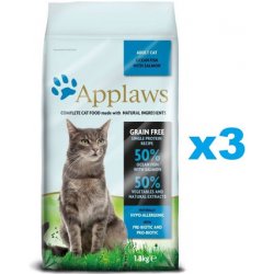 Applaws Cat Adult Ocean Fish and Salmon 3 x 1,8 kg