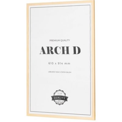 Přírodní dřevěný rám, 61x91cm (D0) – Zboží Živě