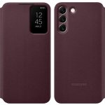 Samsung Clear View Cover Galaxy S22 Burgundy EF-ZS901CEEGEE – Zboží Mobilmania