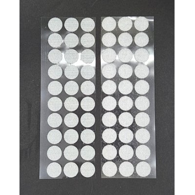 Suchý zip. samolep. kolečka, BÍLÁ, 15mm, Arch 11,3 x 8,6 cm, 30 párů/bal. – Hledejceny.cz