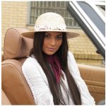 Karpet Dámský slaměný klobouk s mašlí originál 2865 – Zboží Mobilmania