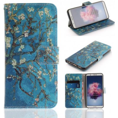 JustKing flipové mandlovník Huawei P Smart - modré – Sleviste.cz