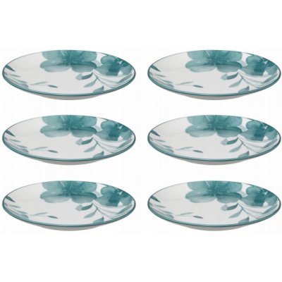 Secret de Gourmet Porcelánové dezertní talíře LILY 19 cm vícebarevný 6 ks – Zboží Dáma