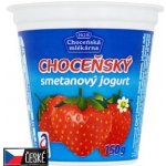 Choceňská mlékárna Choceňský smetanový jogurt jahoda 150 g – Hledejceny.cz