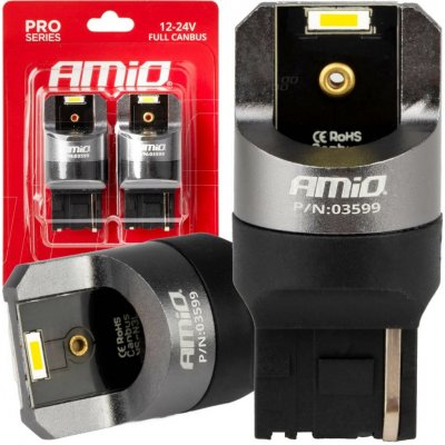 LED CANBUS PRO series 7440 W21W 2x1860SMD White 12/24V FULL CANBUS AMIO-03599 – Hledejceny.cz