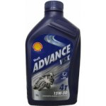 Shell Advance 4T AX7 15W-50 1 l – Zboží Mobilmania