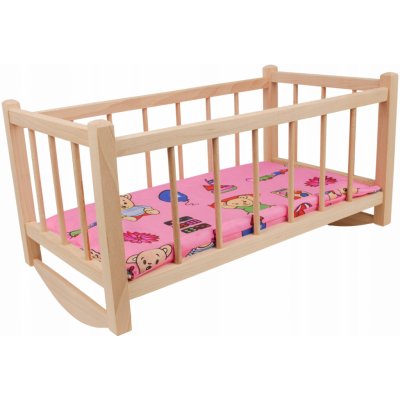 Woodcarver Kolébka a postýlka pro panenku – Zboží Dáma