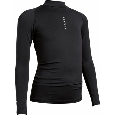 Kipsta dětské spodní funkční tričko s dlouhým rukávem Keepcomfort 100 černé – Zboží Mobilmania