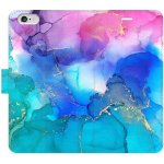Pouzdro iSaprio flip BluePink Paint iPhone 6/6S – Zboží Mobilmania