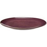 MADAM STOLTZ Servírovací talíř Plum Reactive Glaze 27 cm, růžová barva, keramika – Hledejceny.cz