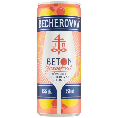 Becherovka Beton Grapefruit 4,5% 0,25 l (plech) – Hledejceny.cz