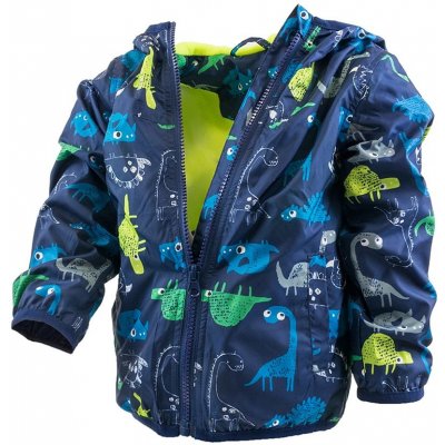 Pidilidi chlapecká jarní/podzimní bunda s potiskem a kapucí PD1092 modrá – Zboží Mobilmania