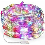 senzanakupy Venkovní mikro řetěz 5 m 50LED s časovačem barevný – Sleviste.cz