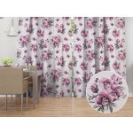 Biante Bavlněný závěs Sandra SA-623 Lila orchideje na bílém 150x170 cm – Zbozi.Blesk.cz