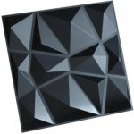 Impol Trade 3D PVC D094-1 300 x 300 mm Diamant černá mini 1ks – Sleviste.cz