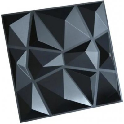 Impol Trade 3D PVC D094-1 300 x 300 mm, Diamant černá mini 1ks
