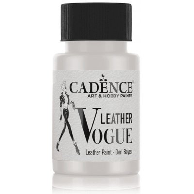 Cadence Metalická barva na kůži Leather Vogue, 50 ml pearl, perleťová