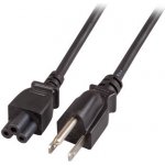 EFB Kabel síťový k notebooku US, NEMA 5-15P(typ B) - IEC320 C5, 1,8m, černý (trojlístek) (EK497.1,8 – Zboží Živě