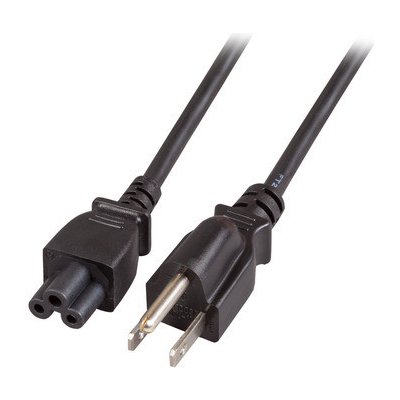 EFB Kabel síťový k notebooku US, NEMA 5-15P(typ B) - IEC320 C5, 1,8m, černý (trojlístek) (EK497.1,8 – Zboží Živě