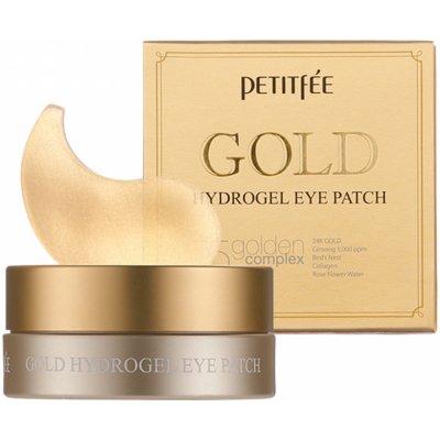 Petitfée Gold Hydrogel Eye Patch hydrogelové oční polštářky s obsahem zlata 60 ks