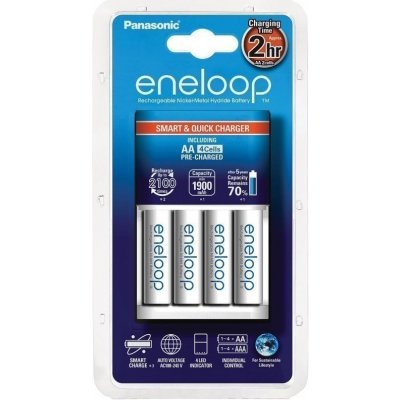 Nabíječka Panasonic Eneloop 4xAA 1900mAh BQ-CC16 – Zboží Živě