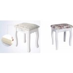Ekspan Toaletní stolek s taburetem 01 + zdarma sada štětců a houbička na make up Barva: Taburet WHITE – Zboží Dáma
