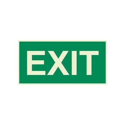 EXIT - fotoluminiscenční tabulka, samolepka 200x100 mm – Hledejceny.cz