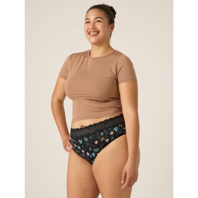 Modibodi Menstruační kalhotky Sensual Hi Waist Bikini Heavy Overnight Midnight Garden