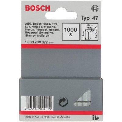 BOSCH hřebíčky typ 47, 23mm, 1000ks, 1609200378 – Sleviste.cz