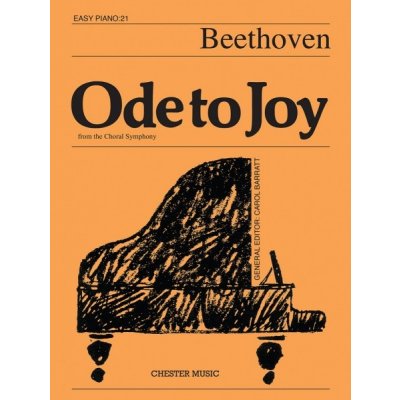 Beethoven Ode To Joy Óda na radost noty na snadný klavír – Zboží Mobilmania