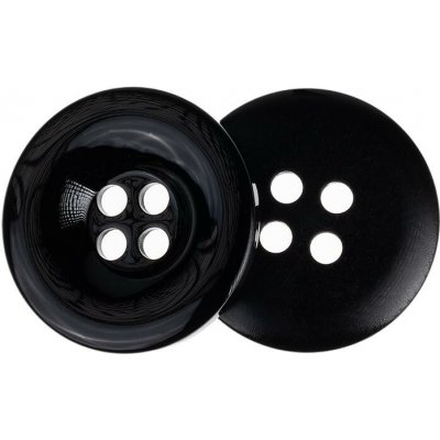 Knoflíky Žirovnice Knoflík 3 cm černý, 349898, sada 3ks – Sleviste.cz