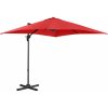 Zahradní slunečník Uniprodo Uni Umbrella 2SQ250RE 250 x 250 cm červený
