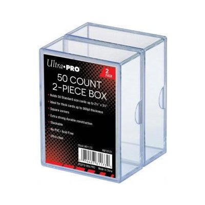 Ultra Pro 2x průhledná krabička na 50 karet – Zboží Mobilmania