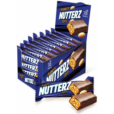 Aimfoods Tyčinka s karamelovou příchutí s arašídy v kakaové polevě 40 g – Zboží Dáma