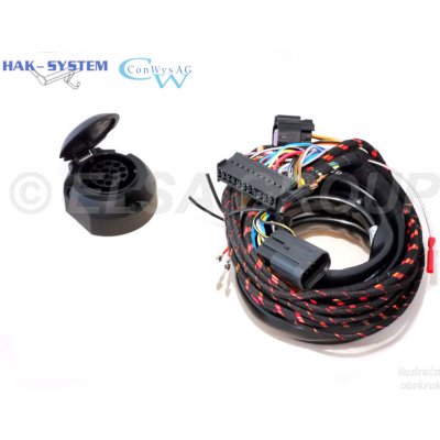 Typová elektropřípojka Suzuki Vitara Grand 5dv. 2005-2010, 13pin, ConWys AG – Hledejceny.cz