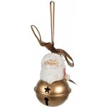 Clayre & Eef Vánoční ozdoba rolnička s hlavou Santy Ø 5*8 cm – Hledejceny.cz